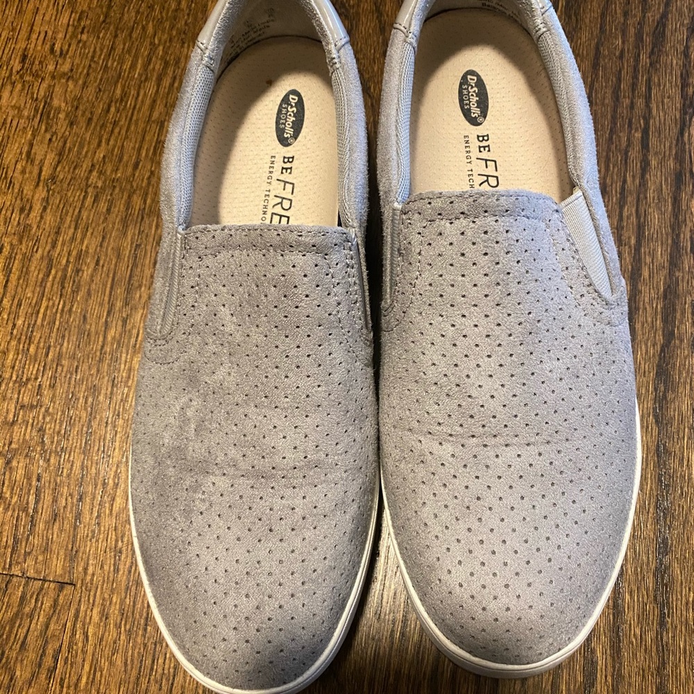 Dr scholls slip on suede sneakers